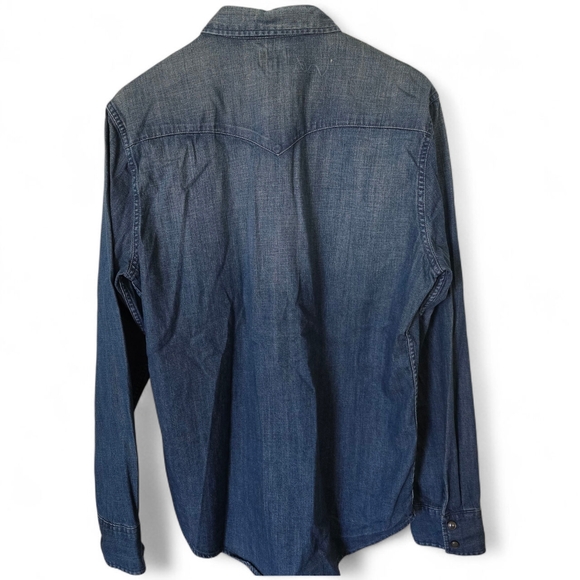 Levi’s Denim Western Shirt Men’s large - Picture 4 of 10